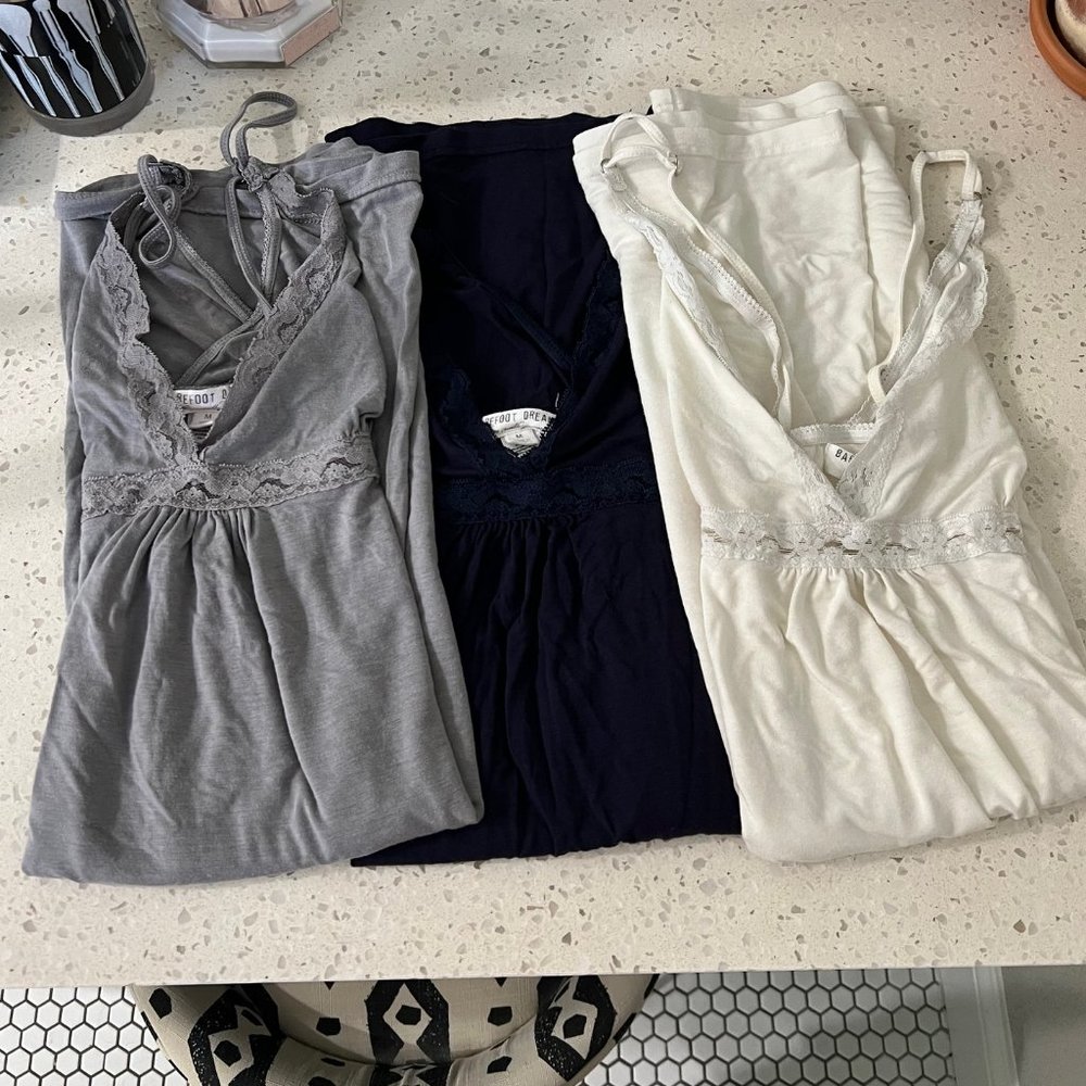 Barefoot Dreams Luxe Milk Jersey Chemise - Set of 3